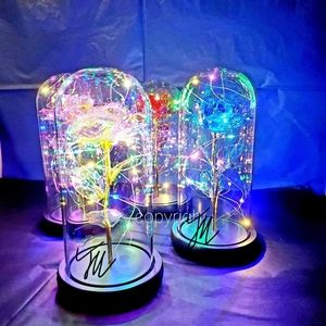 Galaxy rose glass dome each 12.00